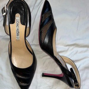 Black Italian Leather Heels